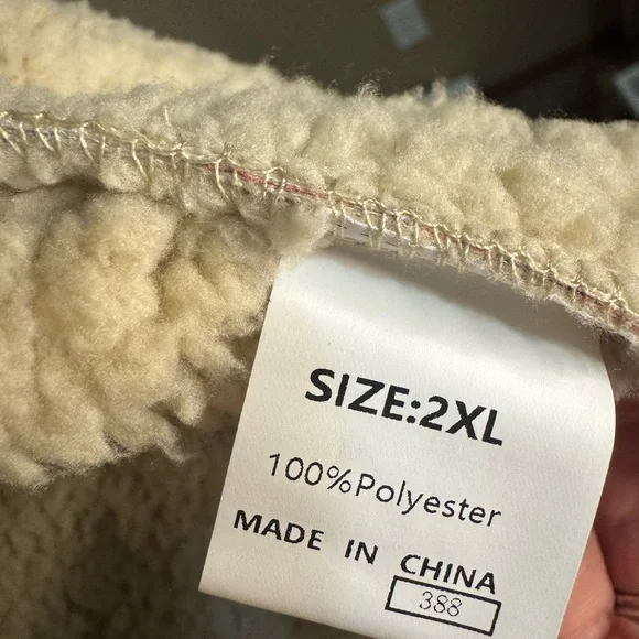 2X Floral Sherpa-Lined Women's Jacket - Picture 6 of 6